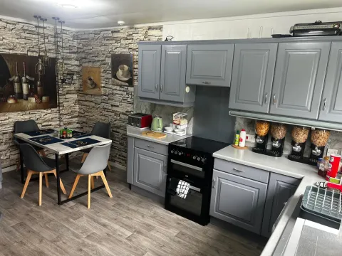 The guest kitchen