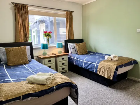 Room 2, the two single beds