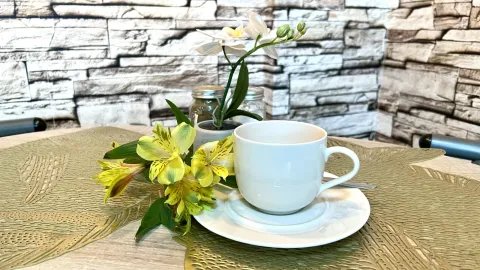 Coffee on the breakfast table